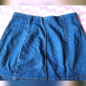 Jean Skirt NOBO Y2K 1990s medium denim elastic waist Sz 7/9 Summer Vibes